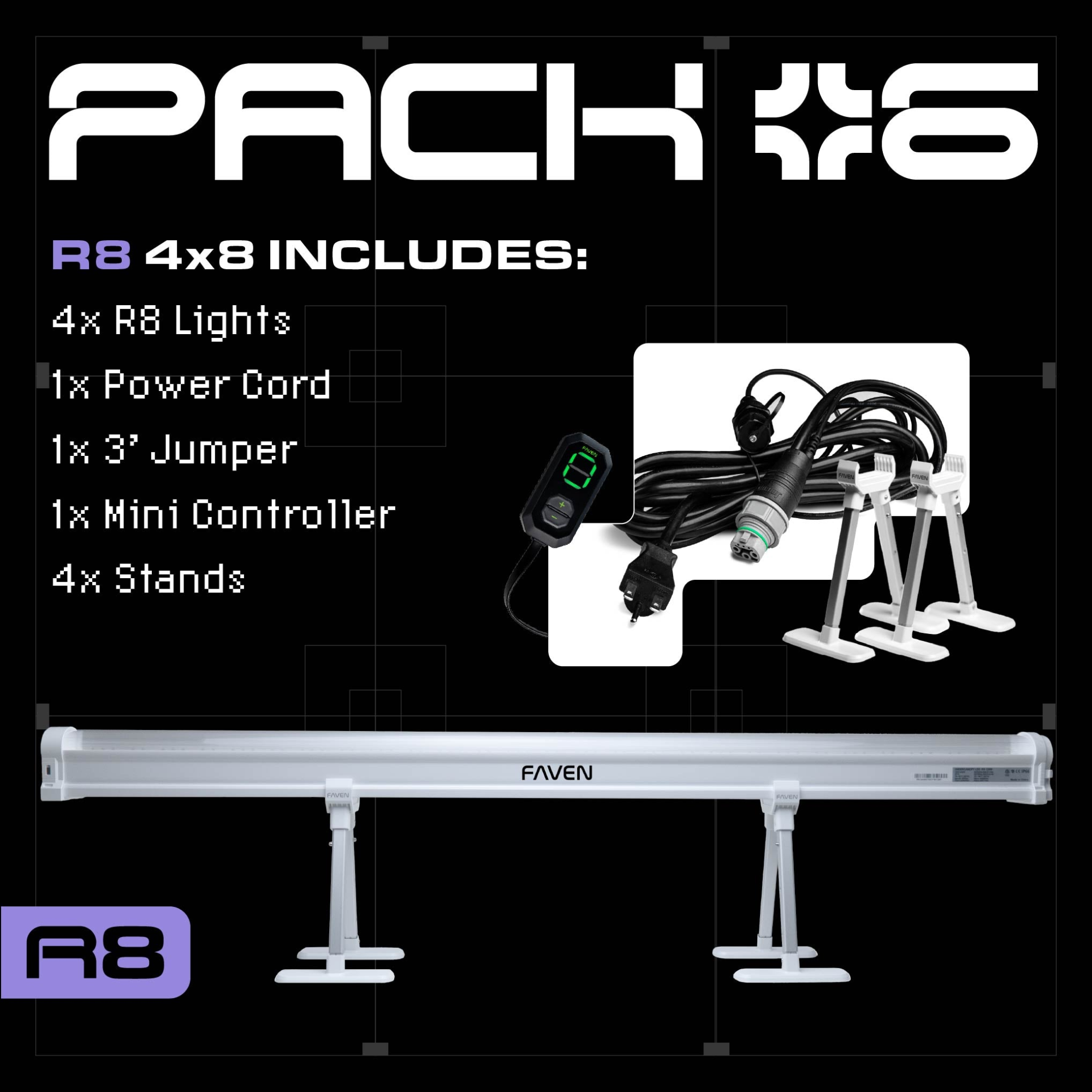 Faven R8 Under Canopy Starter Pack 4x8
