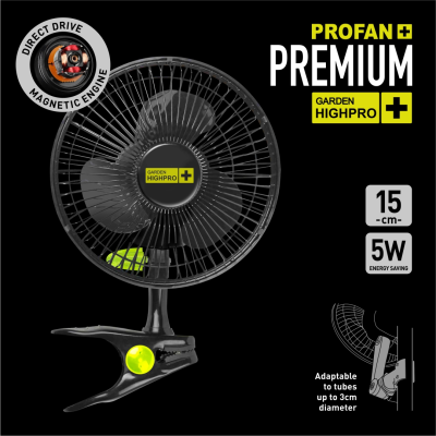 PROFAN Premium - DC - 15CM - 5W
