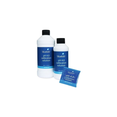 Blue lab calibration solution pH4